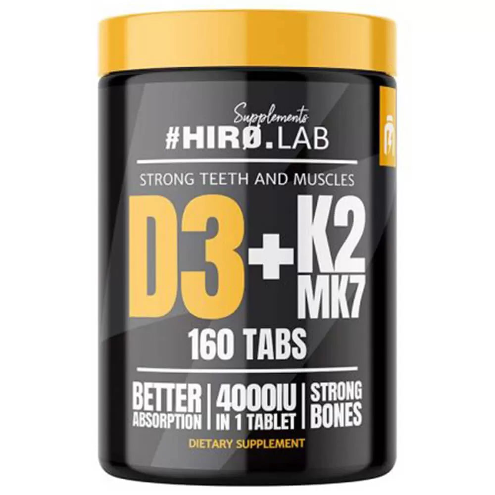 Hiro.Lab Vitamin D3 4000IU + K2 MK7 (160 Tabs)