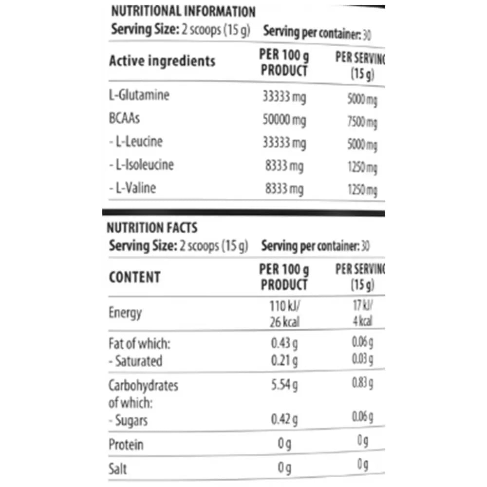 Dorian Yates Nutrition HIT BCAA 4:1:1 + Glutamine (450 gr)