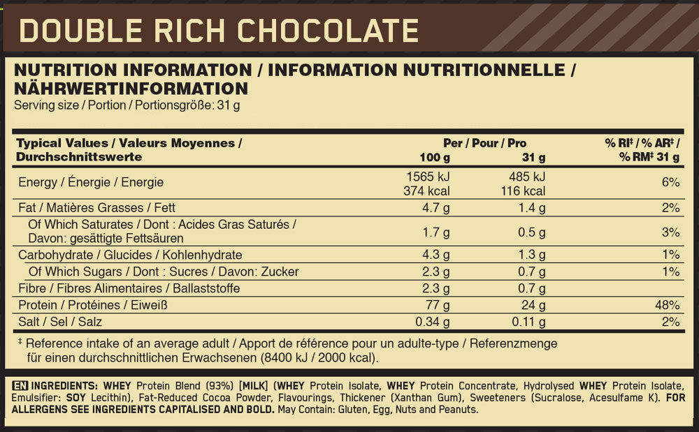 ON - Optimum Nutrition 100% Whey Gold Standard (2020 gr)