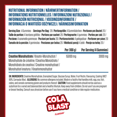 Applied Nutrition Creatine Monohydrate Gummies (80 Gummies)