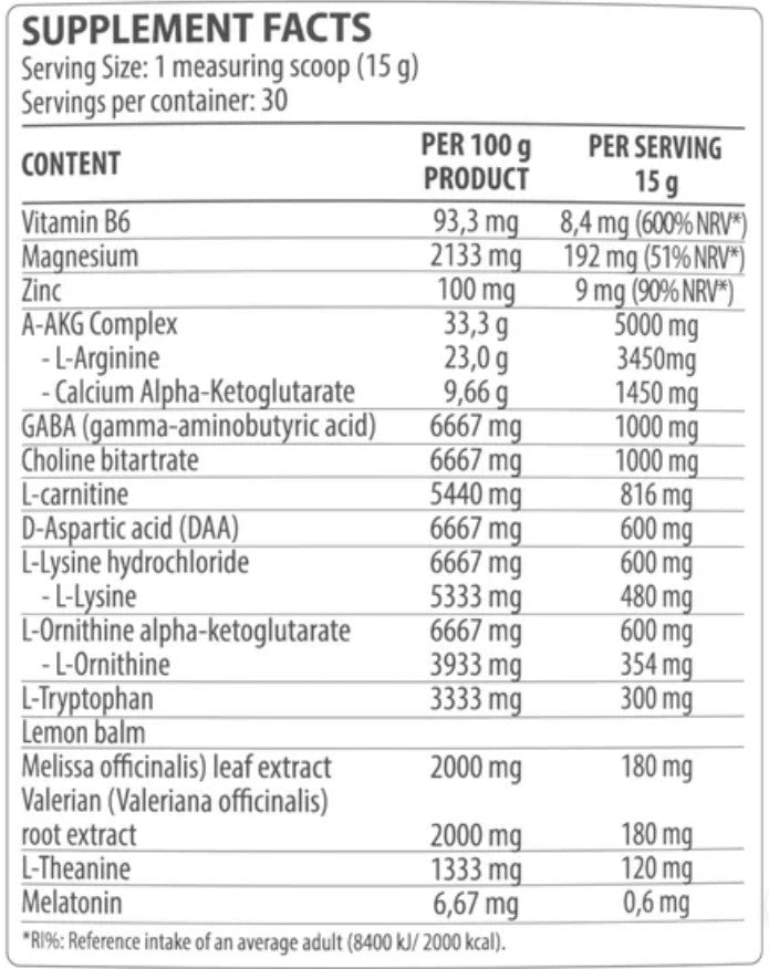 Dorian Yates Nutrition Sleep & Relax (450 gr)