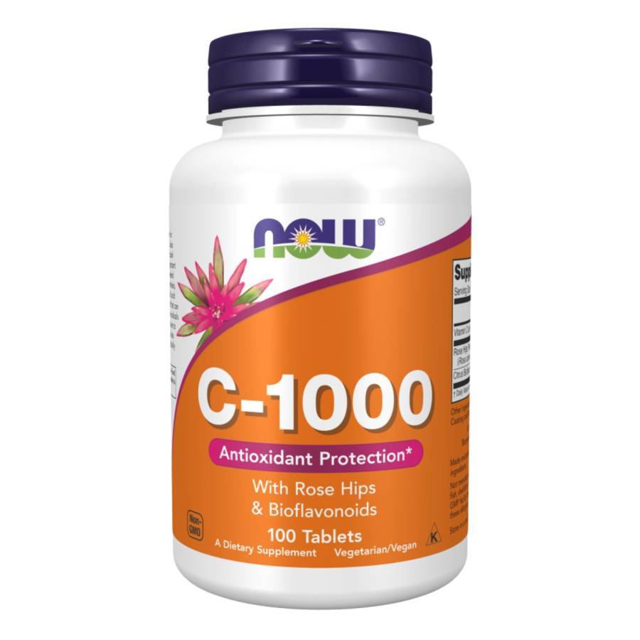 Now Foods Vitamin C-1000 With Rose Hips (100 Tabs)