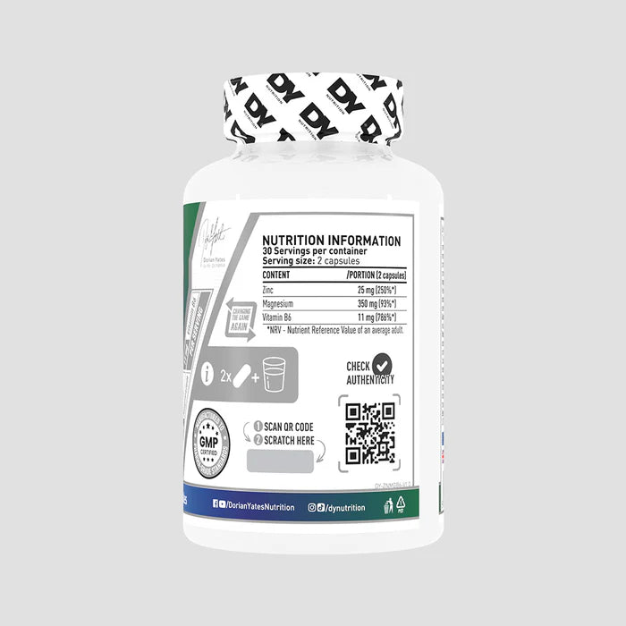 Dorian Yates Nutrition ZN MG B6 Complex (60 Caps)