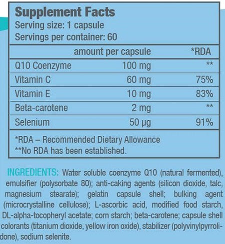 BioTech Usa H2O Q10 (60 Caps)