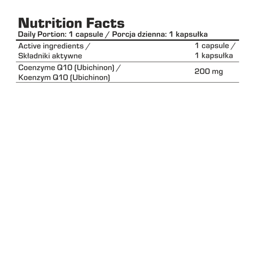 7Nutrition COENZYME Q10 Ubichinon 200mg 60 vege caps