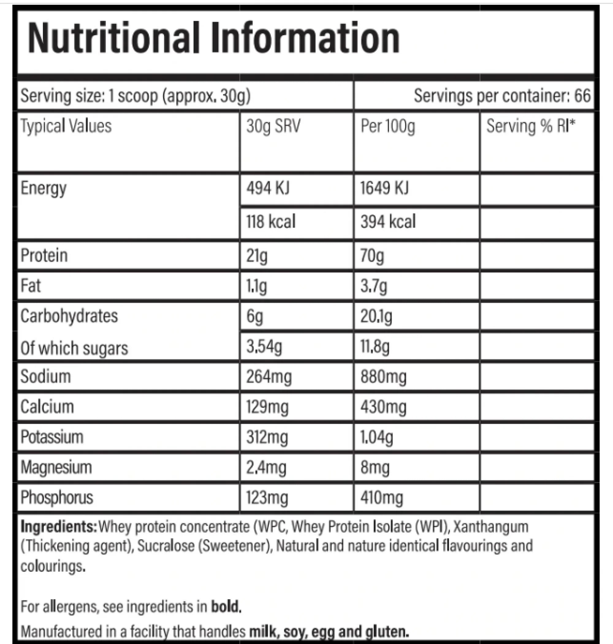 Trained by JP Nutrition - Performance Protein 2kg