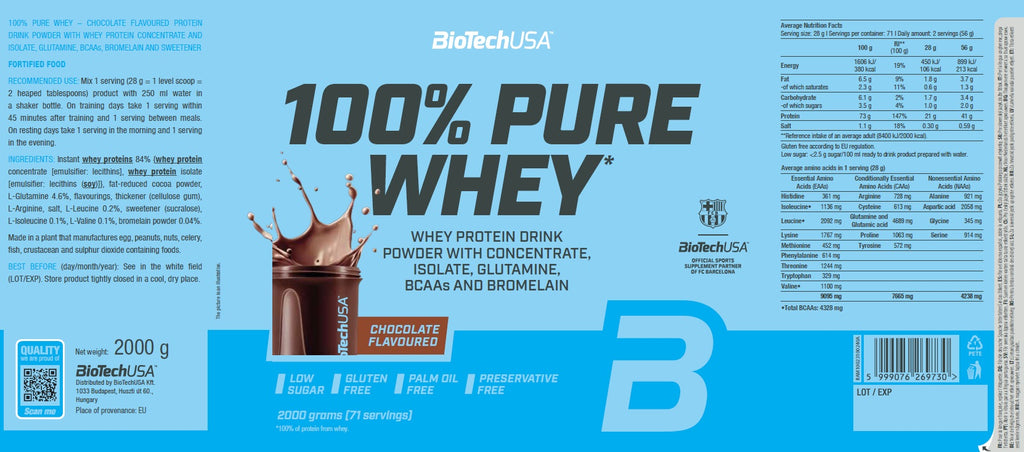 Biotech USA 100% Pure Whey (900 gr)
