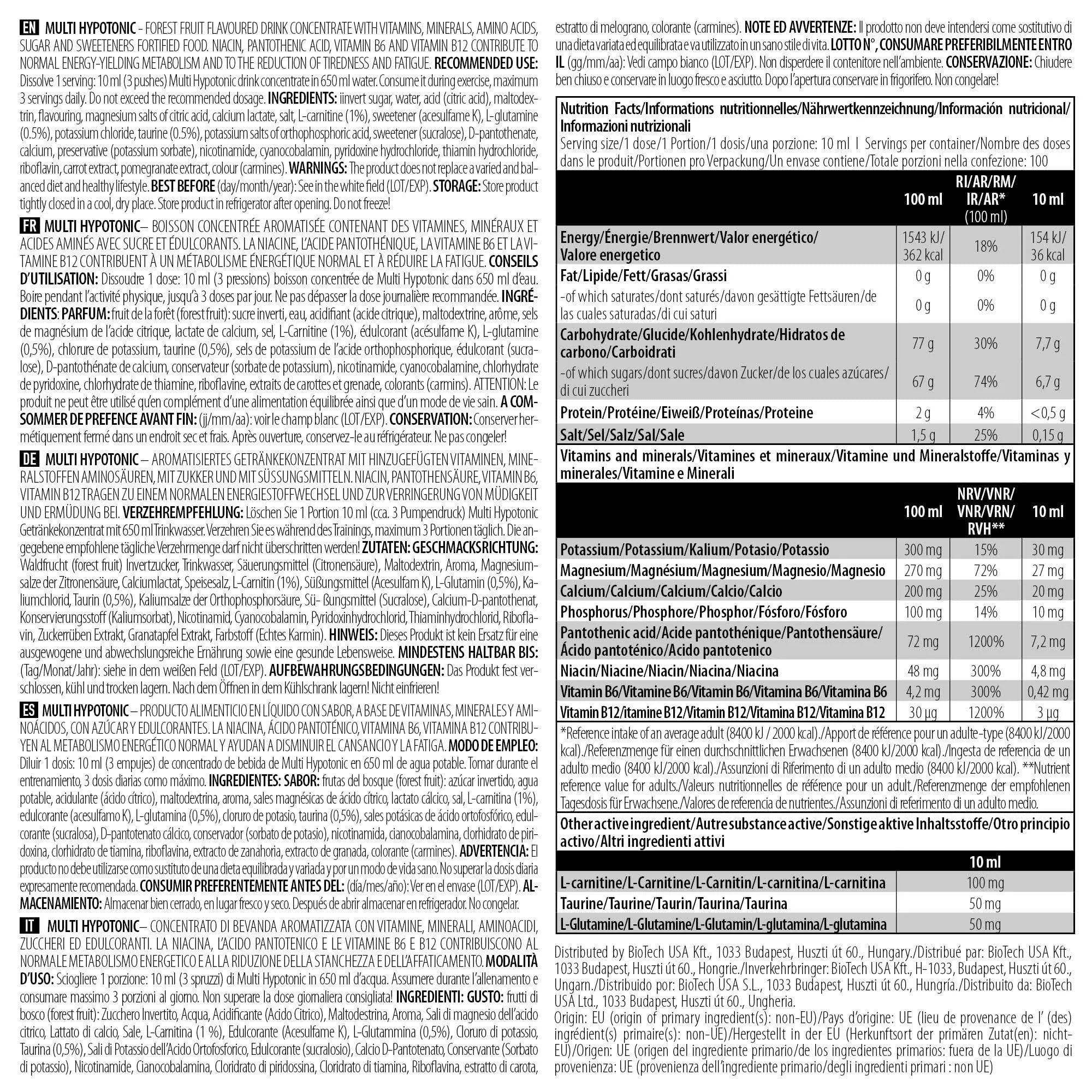 BioTech Usa Multi Hypotonic Drink (1000 ml)