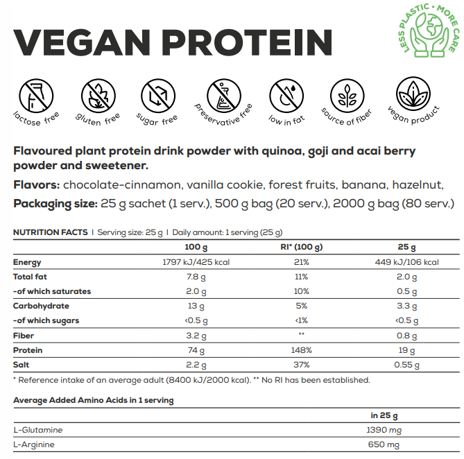 BioTech USA Vegan Protein 500g