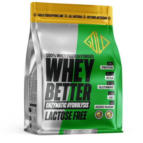 Whey Better HydroProtein 80%- Lactose Free(908g) - Καθαρή Πρωτεΐνη Γράμμωσης - GoldTouch Nutrition Pure line